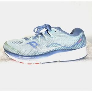 Saucony Ride ISO2 Blue Running Shoes Women's Sz 9.5 W (41 EU) Sneakers S10515-1
